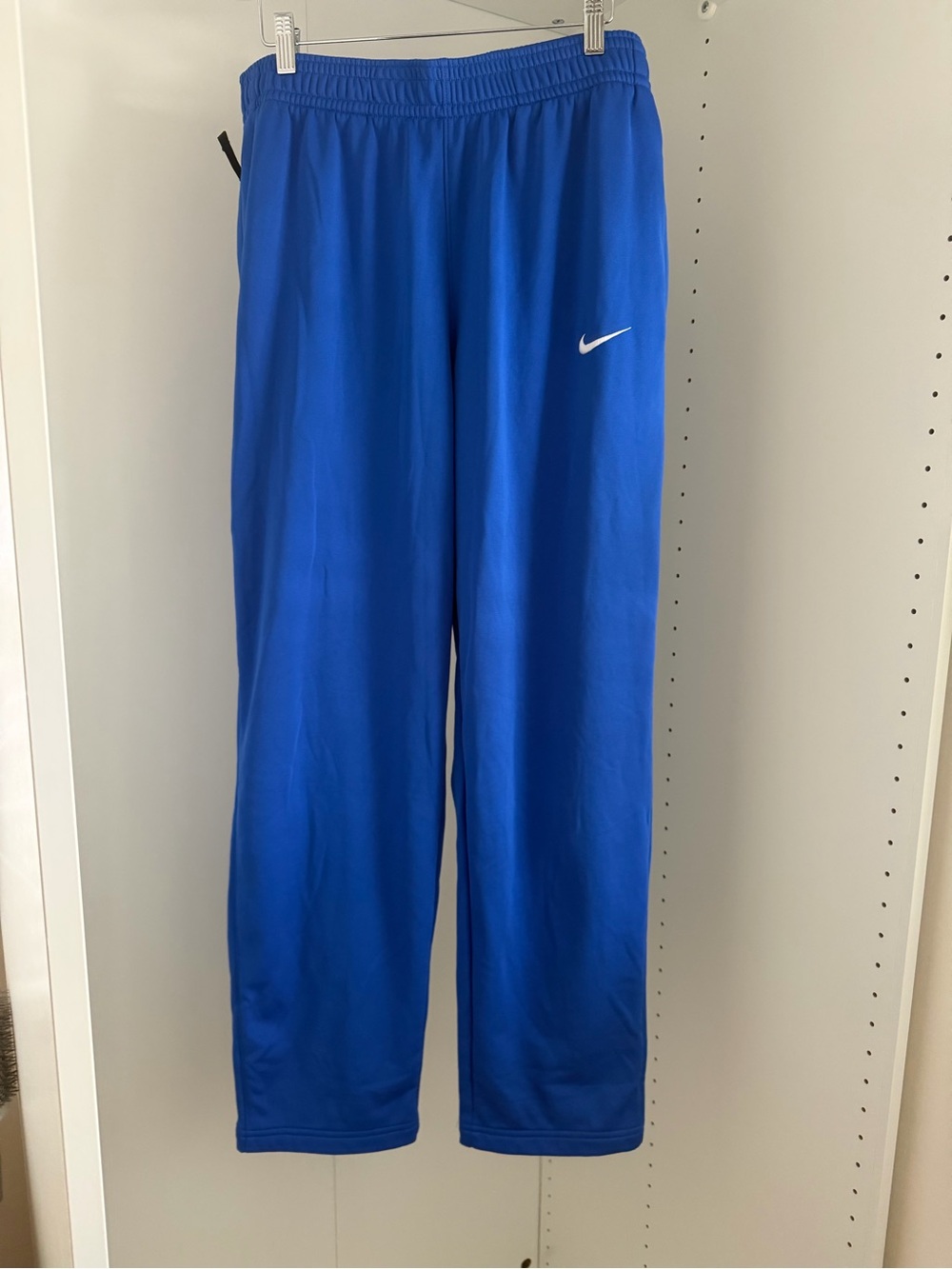 Nike Dri-FIT Men’s Royal Blue Track Training Pants Zip Pockets Size L